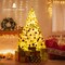 7 Feet Artificial Christmas Tree Hinged Pre-Lit Xmas Tree with 11 Lighting Modes